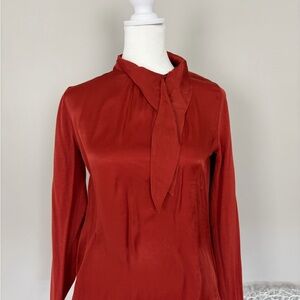 Chic Rust Women's Blouse